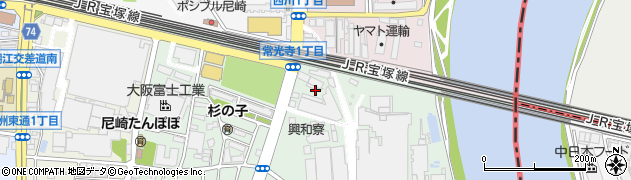 兵庫県尼崎市常光寺4丁目1周辺の地図