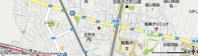 大阪府大阪市淀川区加島周辺の地図