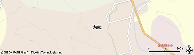 広島県北広島町（山県郡）大元周辺の地図