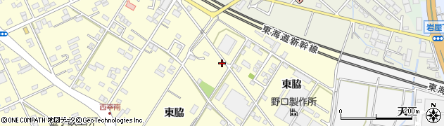 愛知県豊橋市西幸町東脇77周辺の地図