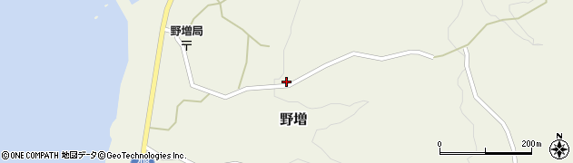 東京都大島町野増158周辺の地図