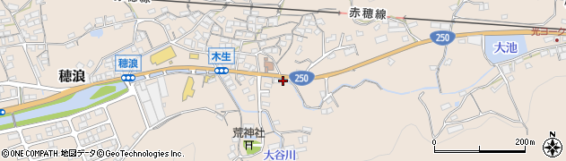 岡山県備前市穂浪1668周辺の地図