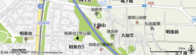 京都府木津川市相楽（相楽山）周辺の地図