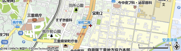 ＮＥＣ三重支店周辺の地図