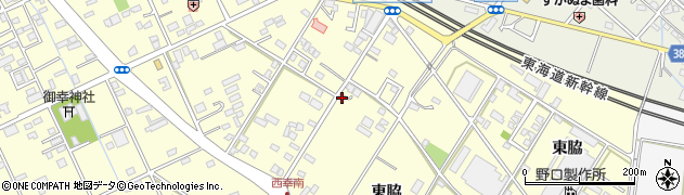 愛知県豊橋市西幸町東脇11周辺の地図
