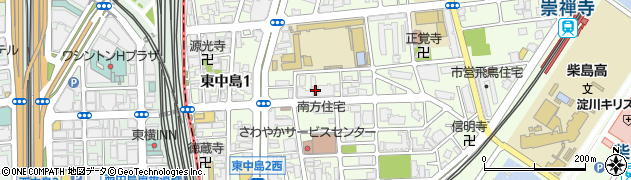 新大阪　なぐさめキリスト教会周辺の地図