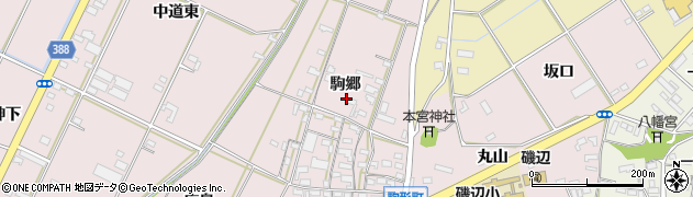 愛知県豊橋市駒形町駒郷110周辺の地図