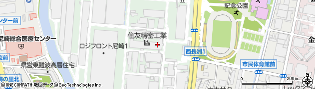 兵庫県尼崎市扶桑町周辺の地図