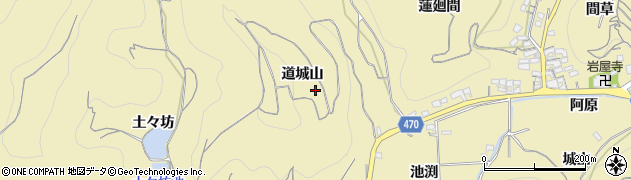愛知県知多郡南知多町山海道城山周辺の地図