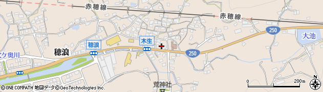 岡山県備前市穂浪1674周辺の地図