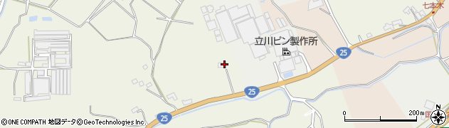 奥田ぶどう園周辺の地図