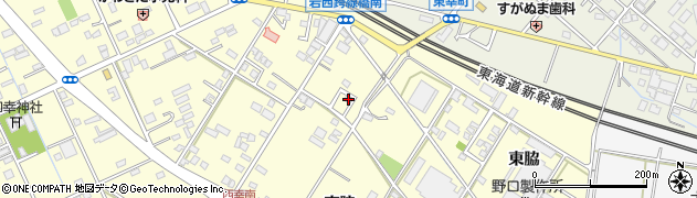 愛知県豊橋市西幸町東脇27周辺の地図