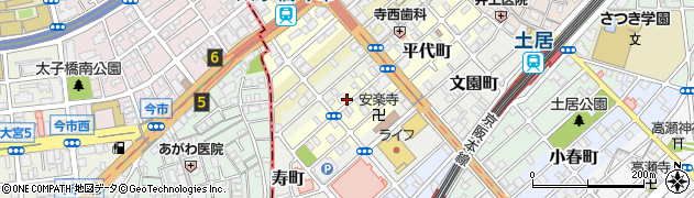 大阪府守口市平代町周辺の地図