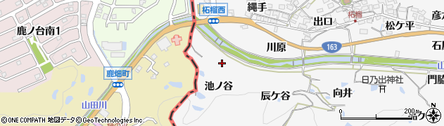 京都府精華町（相楽郡）柘榴（池ノ谷）周辺の地図