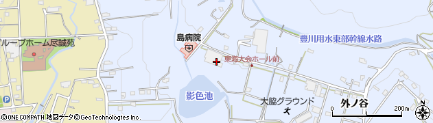 愛知県豊橋市雲谷町外ノ谷277周辺の地図