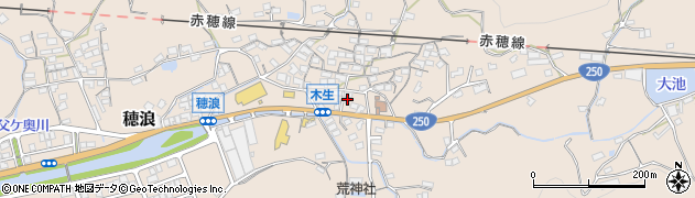 岡山県備前市穂浪1298周辺の地図