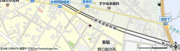 愛知県豊橋市西幸町東脇102周辺の地図
