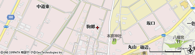 愛知県豊橋市駒形町駒郷114周辺の地図