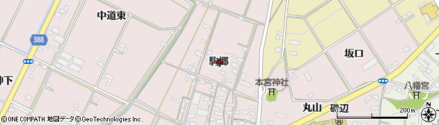 愛知県豊橋市駒形町駒郷周辺の地図