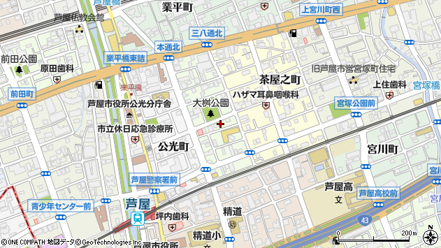 〒659-0066 兵庫県芦屋市大桝町の地図