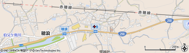 岡山県備前市穂浪1295周辺の地図