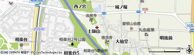 京都府木津川市相楽（土師山）周辺の地図