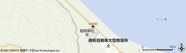 中村前周辺の地図