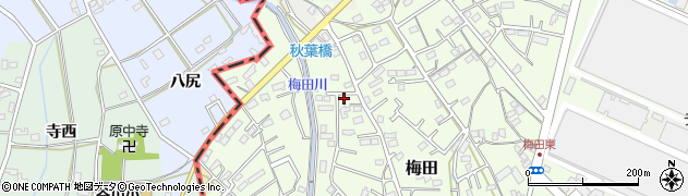 静岡県湖西市梅田642-2周辺の地図