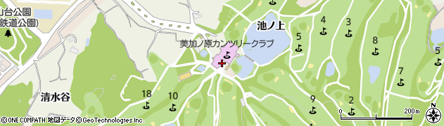 美加ノ原カンツリークラブ周辺の地図