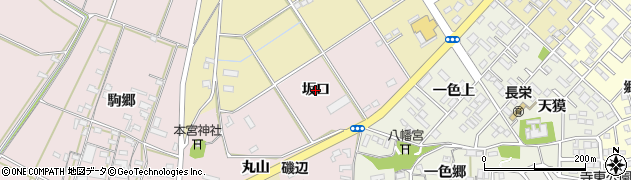 愛知県豊橋市駒形町（坂口）周辺の地図