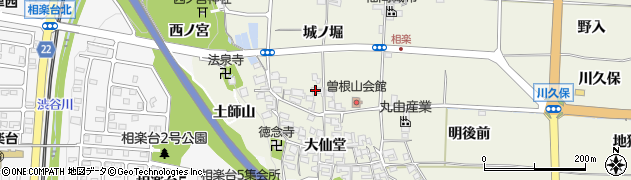 京都府木津川市相楽城ノ堀周辺の地図