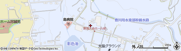 愛知県豊橋市雲谷町外ノ谷309周辺の地図