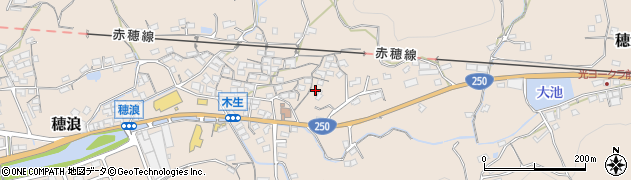 岡山県備前市穂浪1632周辺の地図