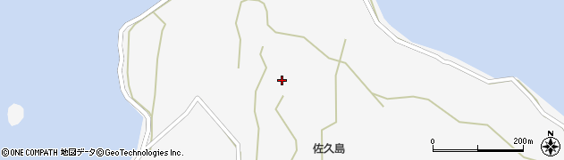 愛知県西尾市一色町佐久島（大山）周辺の地図