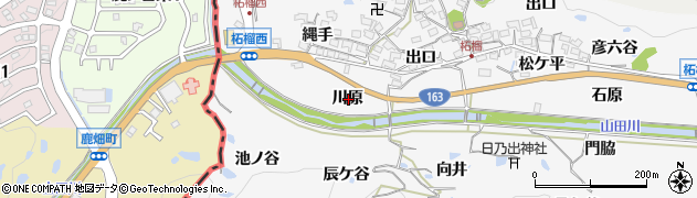 京都府相楽郡精華町柘榴川原周辺の地図