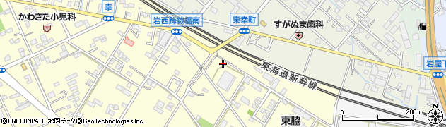 愛知県豊橋市西幸町東脇47周辺の地図