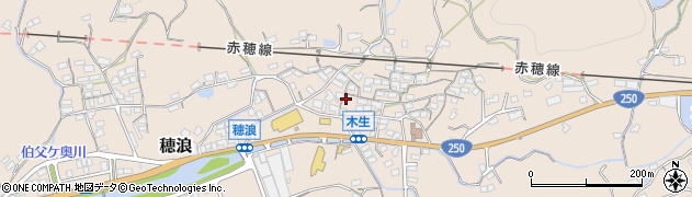 岡山県備前市穂浪1324周辺の地図