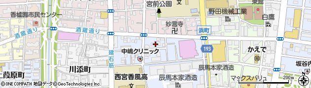 イトーピア香櫨園酒倉通り周辺の地図