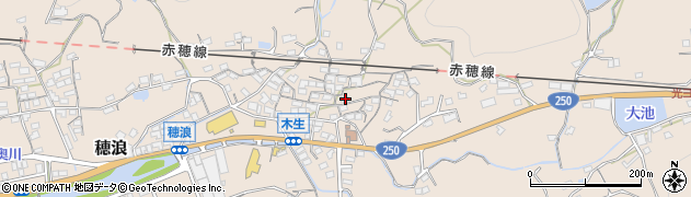 岡山県備前市穂浪1400周辺の地図