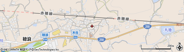 岡山県備前市穂浪1401周辺の地図