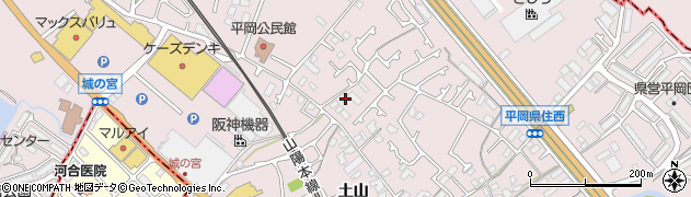 兵庫県加古川市平岡町土山663周辺の地図