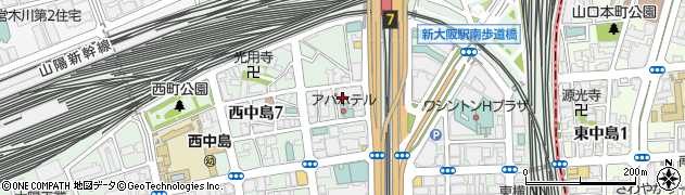 ファインネクス株式会社大阪営業所周辺の地図