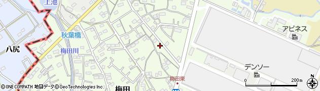 静岡県湖西市梅田407-1周辺の地図