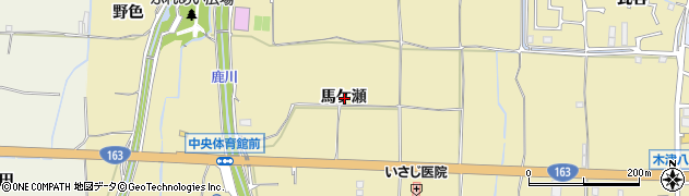 京都府木津川市木津馬ケ瀬周辺の地図