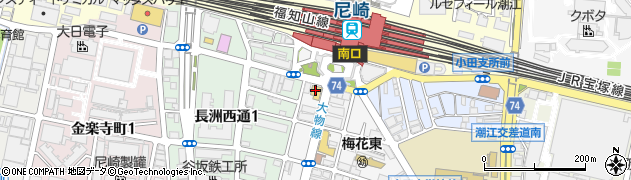 松乃家 JR尼崎店周辺の地図