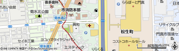 コーナン門真殿島店周辺の地図