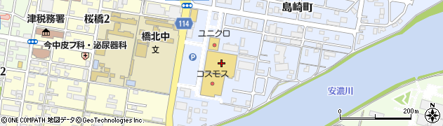 エディオン津北店周辺の地図