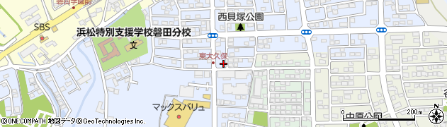 静岡県磐田市西貝塚3678周辺の地図