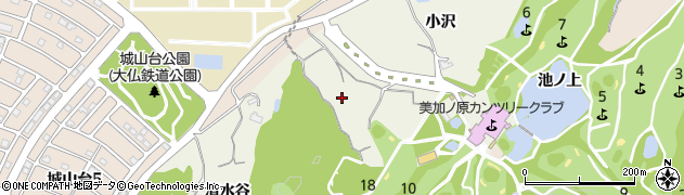 京都府木津川市鹿背山（梶ケ谷）周辺の地図