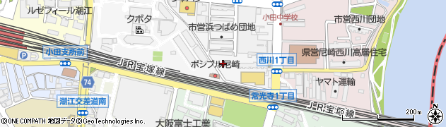 兵庫県尼崎市浜1丁目5周辺の地図